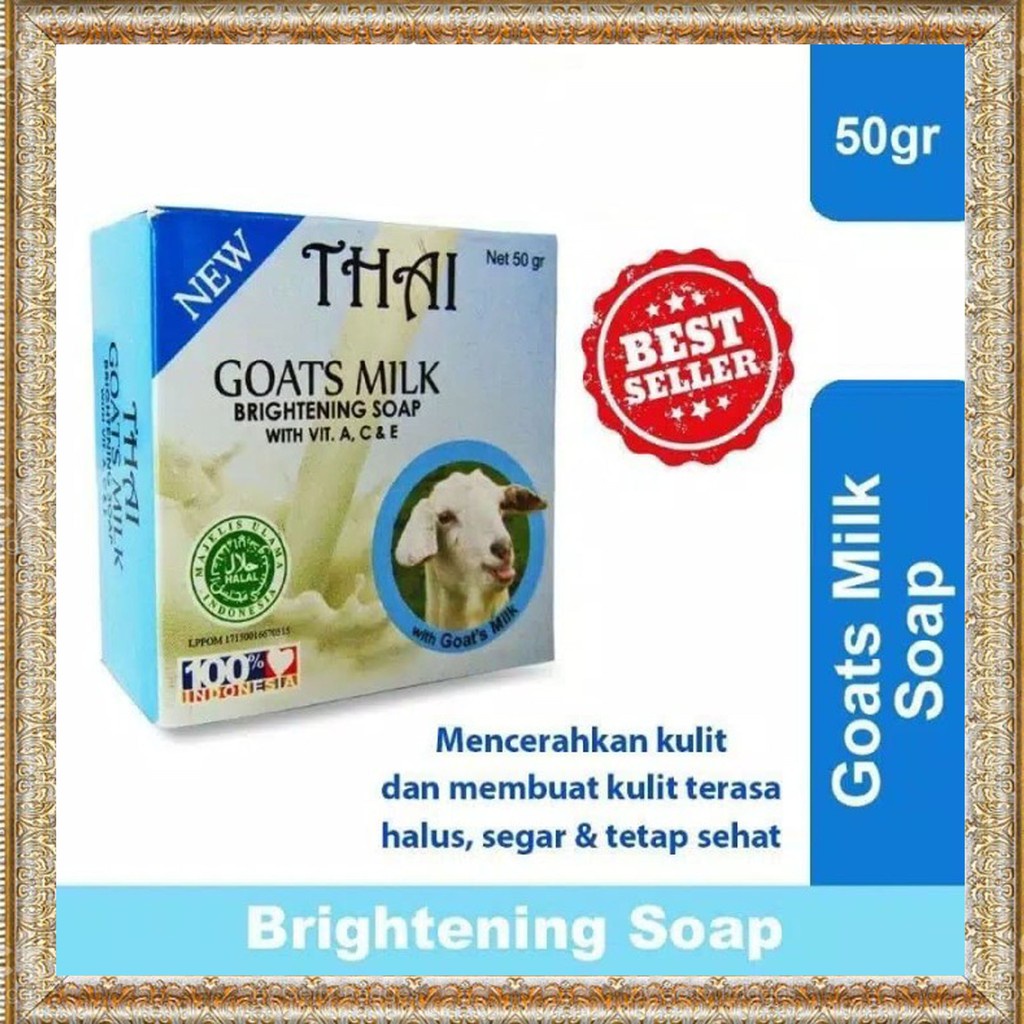 THAI Goats Milk Soap 50gr - sabun thai withening