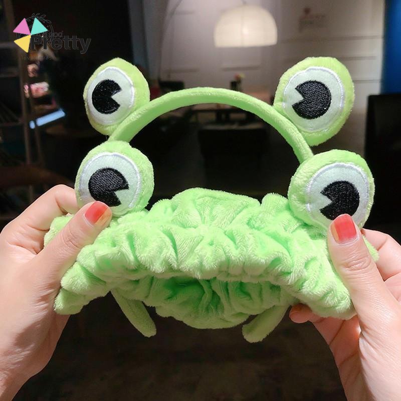 Headband Bando Mata Bando Katak Kodok Frog Lucu Kain Handuk Cuci Muka Facial P