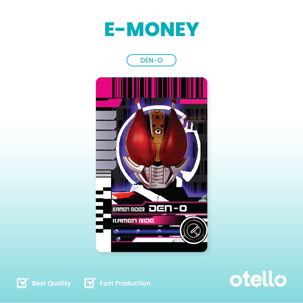 Kartu eMoney Kamen Rider e-Money Card eToll Mandiri Unik Keren Permainan Super Hero Figure Set Decade