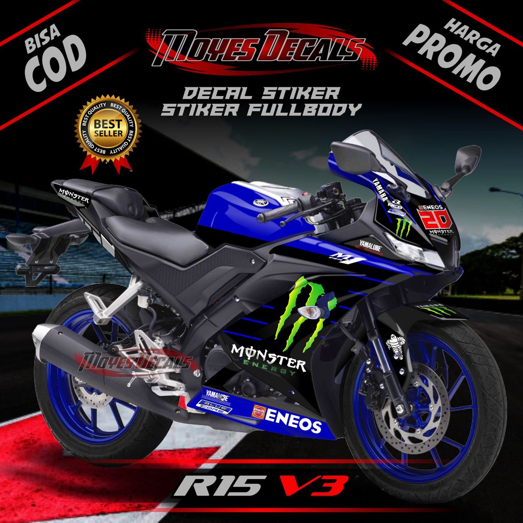 Decal R15 V3 Fullbody Decal Yamaha R15 V3 Decal Motor R15 V3 Stiker R15 V3 Sticker Yamaha R15 V3