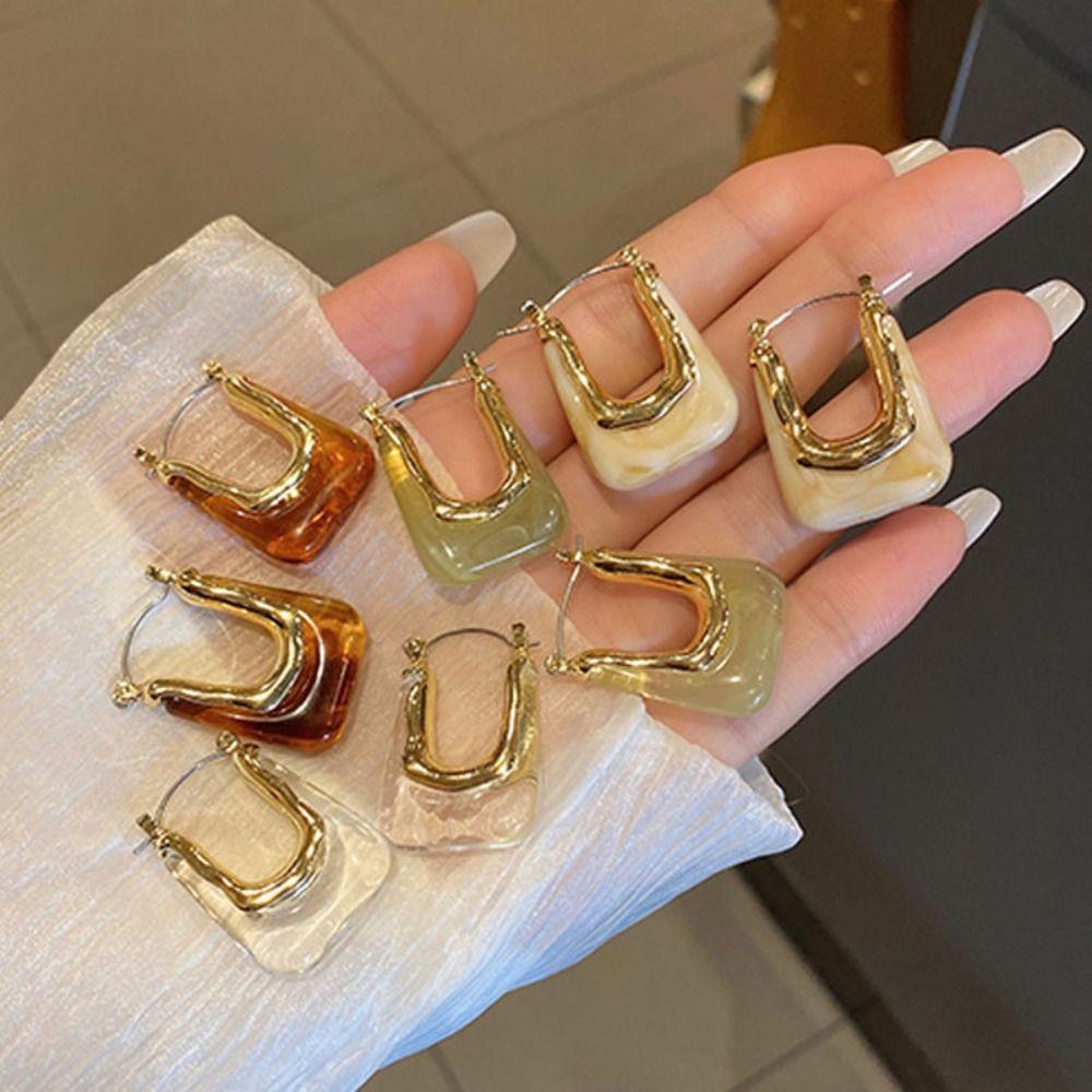 Mxbeauty Anting Wanita Trendi Elegan Indah Geometris Klasik Alloy Stud Earrings