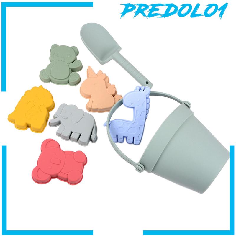 [Predolo1] 8pcs Set Ember Dan Sekop Pantai Untuk Kolam Pantai Kegiatan Outdoor