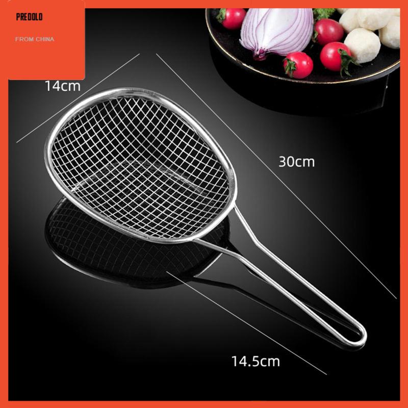 [Predolo] Saringan Mie Pangsit Makanan Anti Karat Stainless Steel Mesh Noodle Strainer