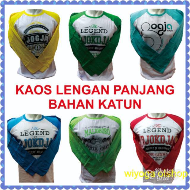 AB45 Kaos lengan panjang / khas jogja / kaos lengan panjang khas jogja