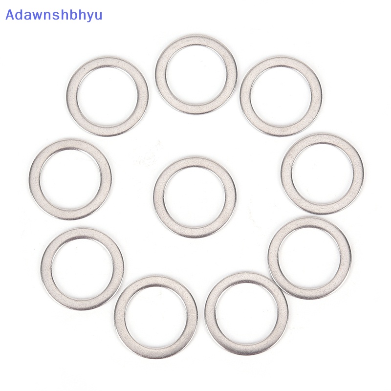 Adhyu 10Pcs Pedal Sepeda Spacer Engkol Bersepeda Sepeda Stainless Steel Ring Washers ID