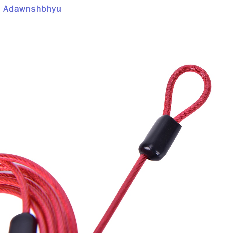 Adhyu 2Meters Keamanan Sepeda Kabel Loop Ganda Bahan Baja Dikepang Kuat Untuk Kunci Rantai Sepeda  Id