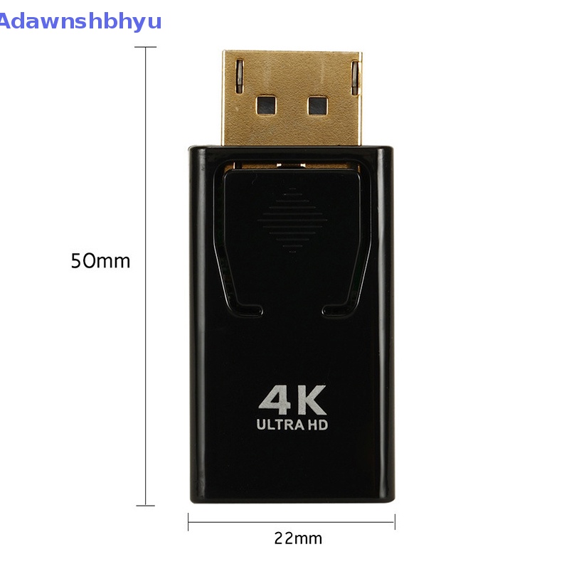 Adhyu DisplayPort to HDMI-compatible Adapter Converter 4K HD Video Converter Adapter Kabel 1080p Video Audio Untuk PC TV ID