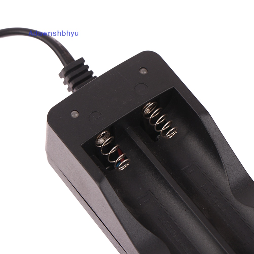 Adhyu 1Pc 2slot 18650 Charger Lithium Li-ion Rechargeable Charger ID