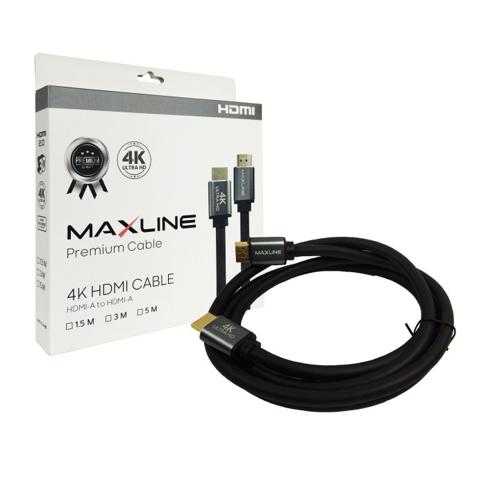 MaxLine Kabel HDMI 2.0 Ultra HD 4K Premium Quality 1.5M