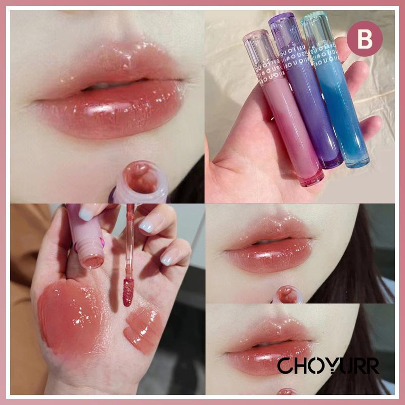 【COD】Lip Gloss Glitter High Shine Lip Gloss Pelembab Cermin Lip Glaze -CH
