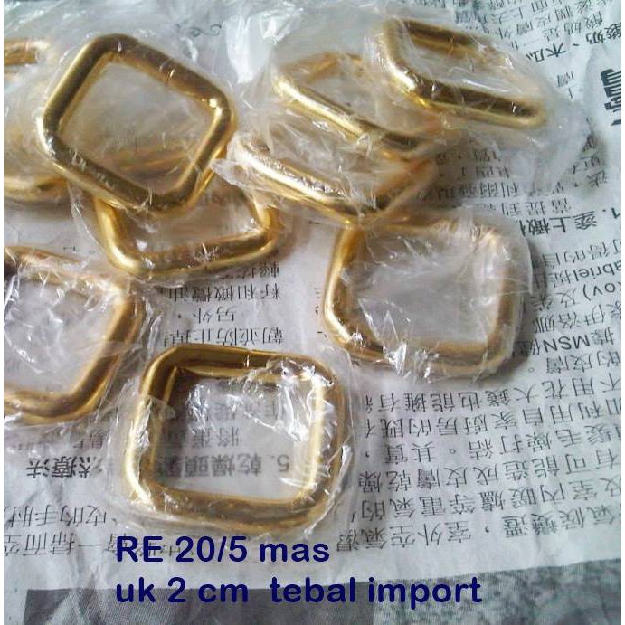 RING KOTAK/RE 20/5 GOLD uk 2cm per PCS