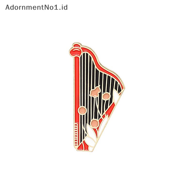 [AdornmentNo1] Vintage Kreatif Fashion Gramophone Akordeon Gitar Instrumen Kombinasi Tren Paduan Serbaguna Enamel Bros Lencana Perhiasan [ID]