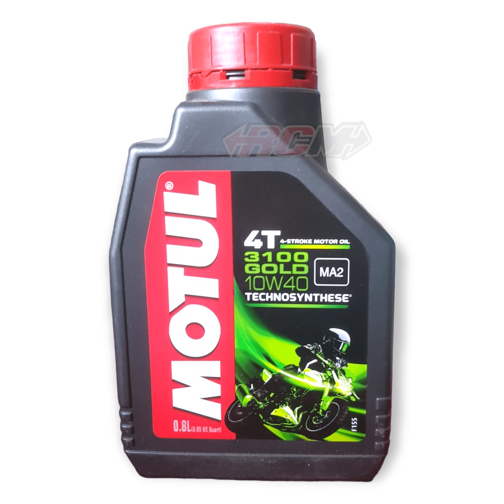 OLI OLIE MOTUL 3100 GOLD 10W40 TECHNOSYNTHESE ESTER MA2 4TAK 4STROKE 1LITER 0.8LITER 0.8L 0.8 1 L LITER ORI MOTUL ASLI