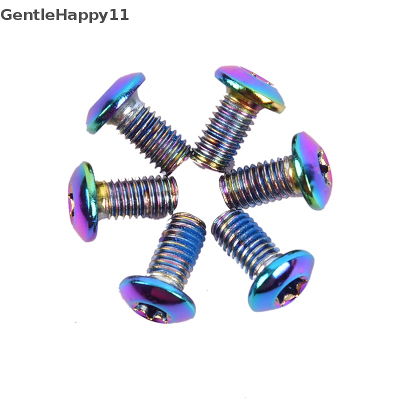Gentlehappy 12pcs M5x10mm Disk Brake Rotor Baut Rem Sepeda Disc Rotor Sekrup id