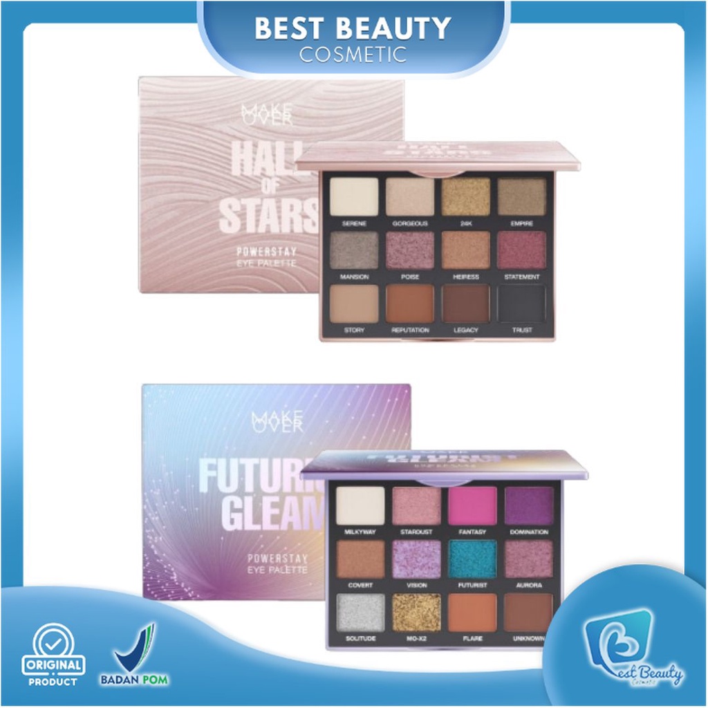 ★ BB ★  Make Over Powerstay Eye Palette 12x1.5gr - Futurist Gleam - Hall Of Stars | Eyeshadow - Eye Shadow