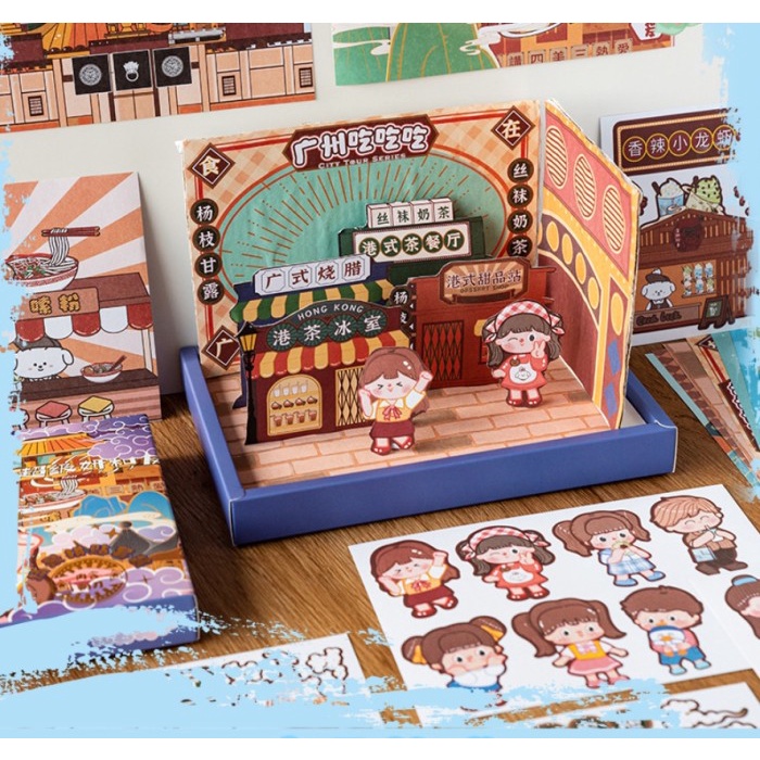 

[LOGU] Mainan craft DIY Sticker builder, DIY stiker fashion latar cerita