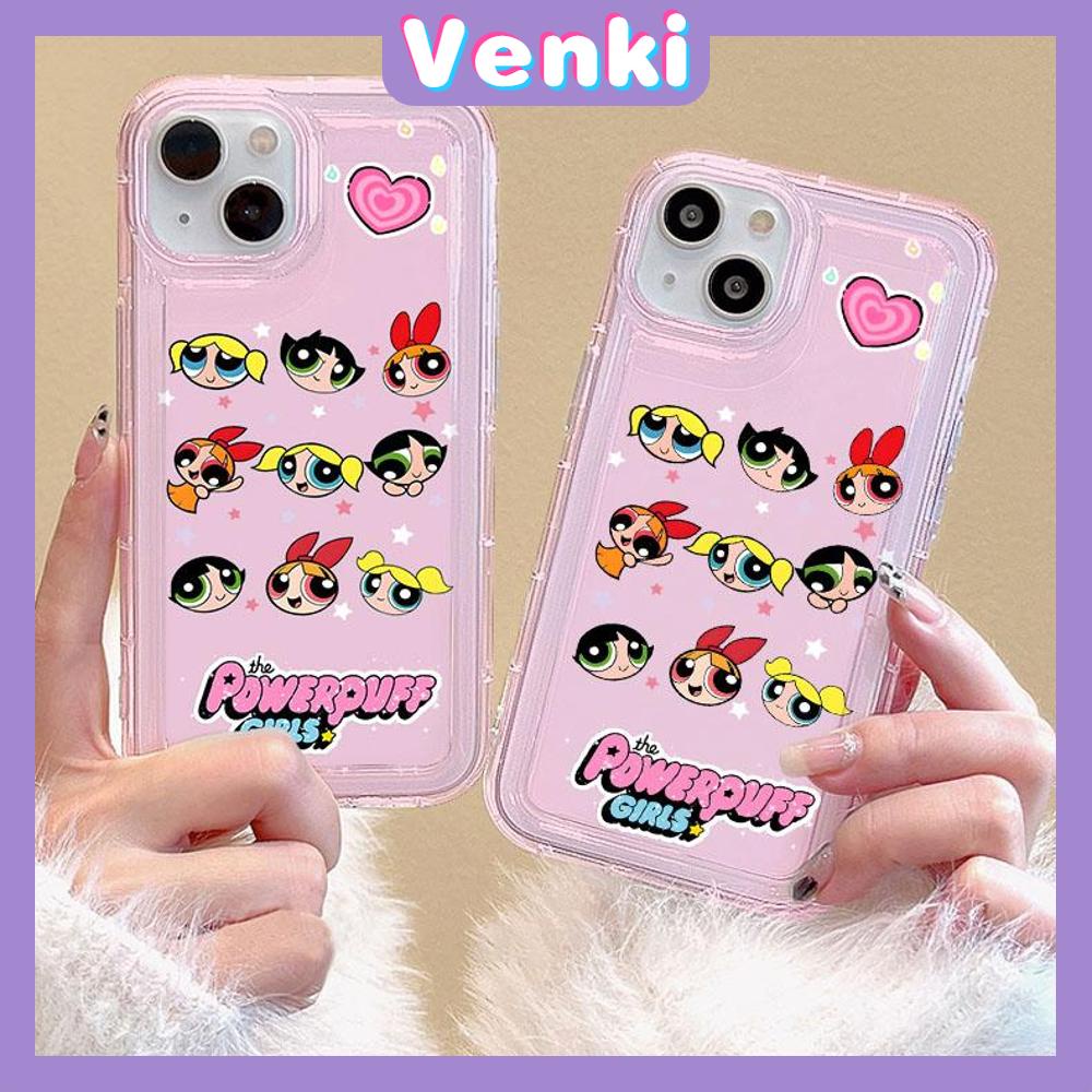 VENKI - For iPhone 11 Case Clear Phone Case TPU Soft Case Airbag Shockproof Protection Camera Cute Cartoon Little Girl Compatible with iPhone 14 13 Pro Max iPhone 12 Pro Max XR XS