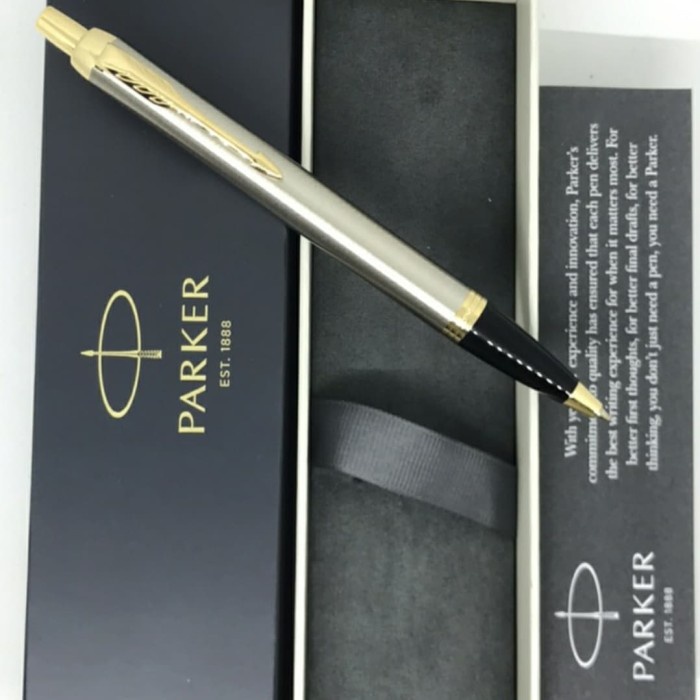

Pen Parker New IM Brushed Metal GT Ballpoint M.Blk TB