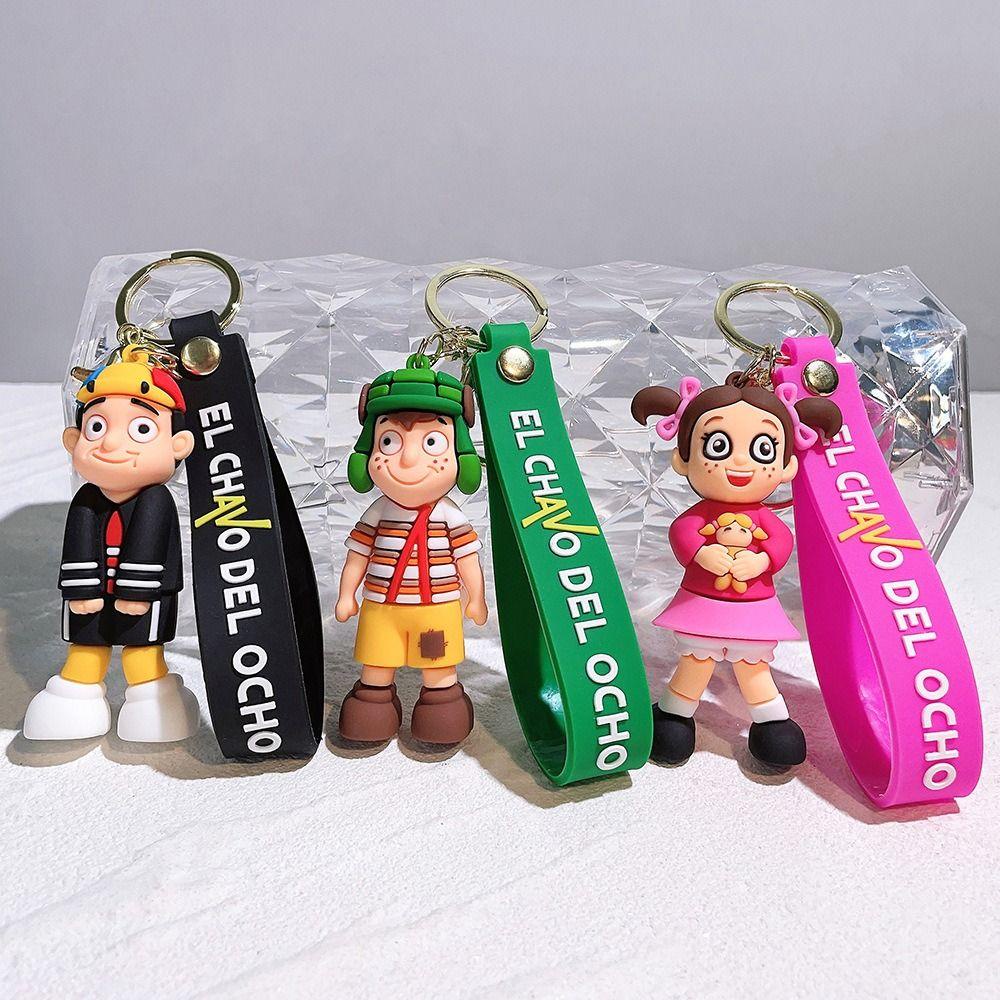 SKJK  Malam Funkin Gantungan Kunci Aksesori Gantung Pasangan Lucu Kawaii Earphone Case El Chavo Del Ocho Ransel Dekorasi