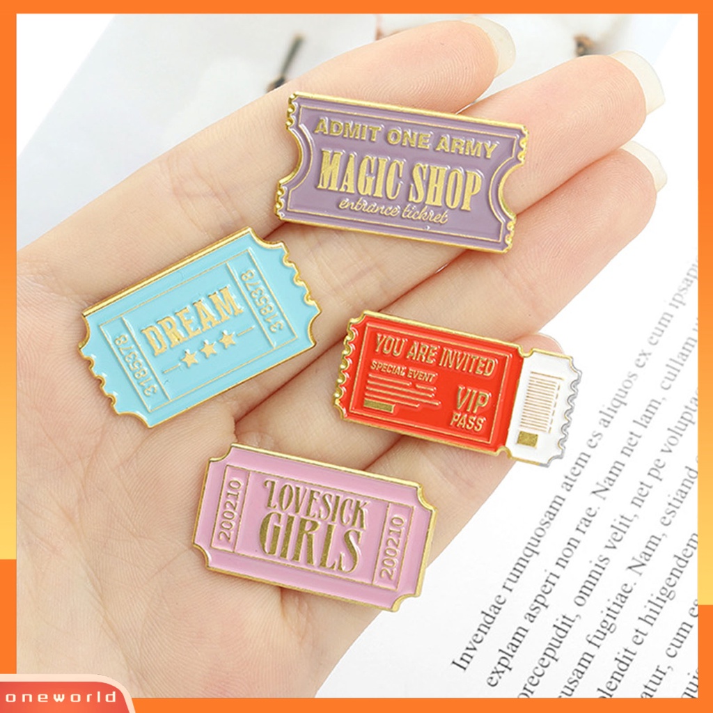 [ONE] Bros Pin Cap Bentuk Semua Pertandingan Koleksi Surat Ringan Kerah Pin Pakaian Dekor