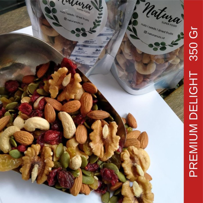 

New Arrival- Trail Mix- PREMIUM DELIGHTS 350gr. SUPER FOOD.