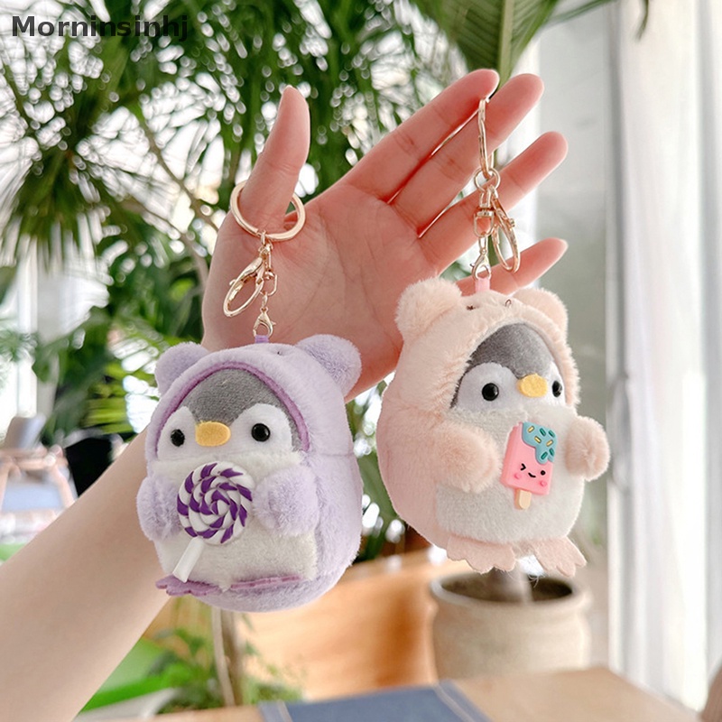 Mornin Baru Kecil Pinguin Plush Gantungan Kunci Lucu Plushie Boneka Mainan Untuk Anak Liontin Gantungan Kunci Wanita Gadis Hadiah Ulang Tahun id