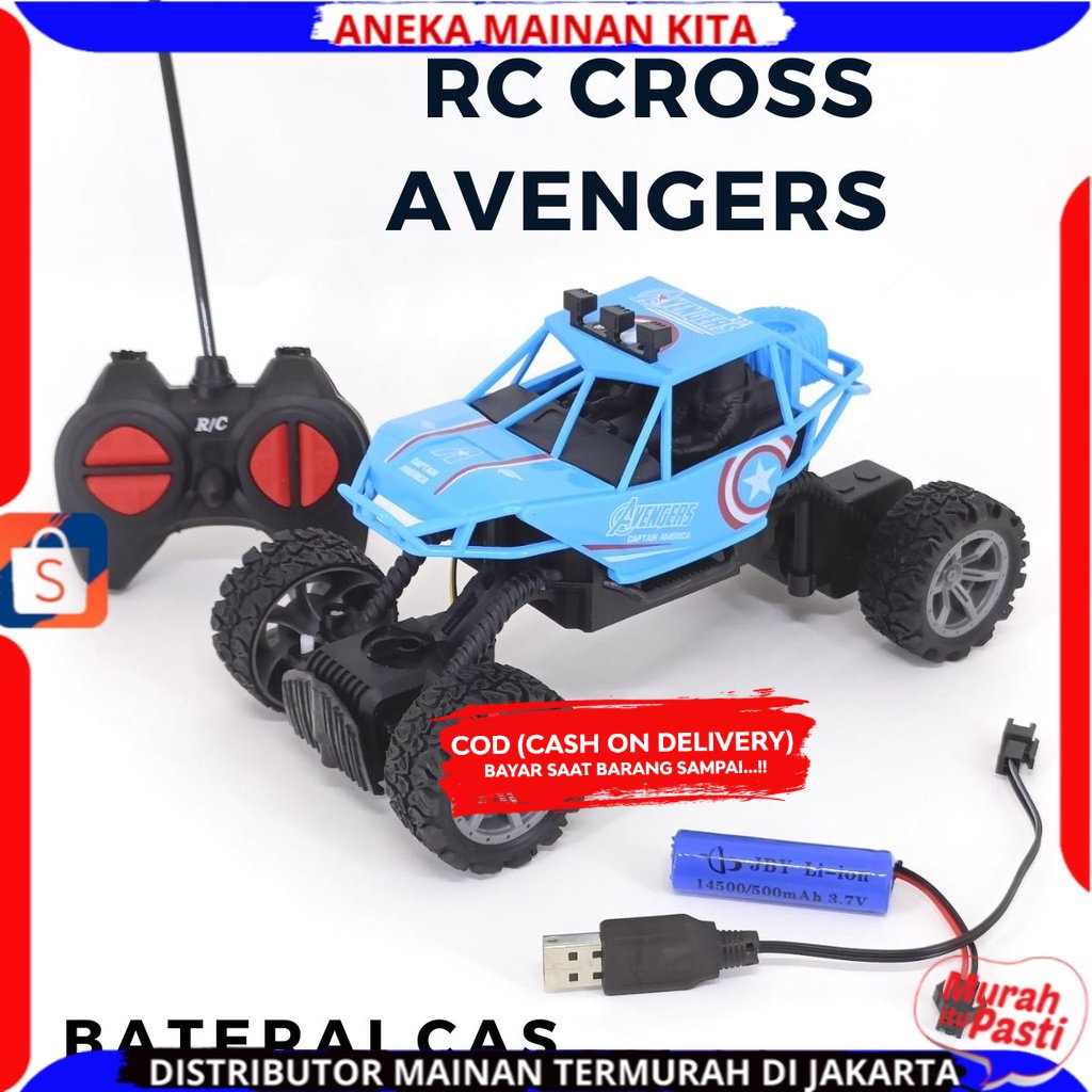 Mobil Remote Control Rock Crawler X-Cross Rally Off-Road Car Mainan Anak-Anak