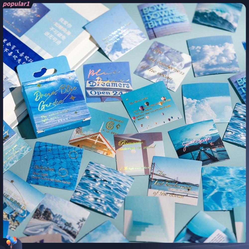 Populer 45pcs/lot Stiker Hias Kreatif Diary Dekorasi Bayangan Romantis Kalender Alat Tulis Scrapbooking