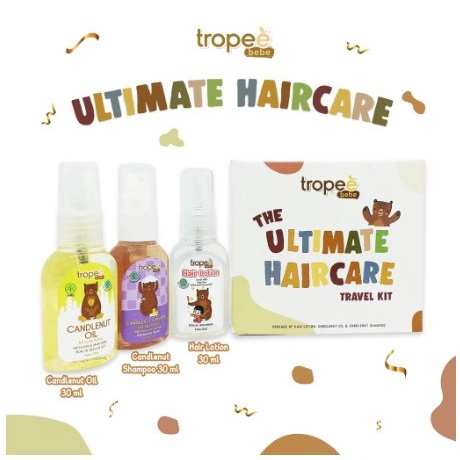 Tropee Bebe - Ultimate Hair Care Travel Kit (Perawatan Rambut Bayi/Anak)