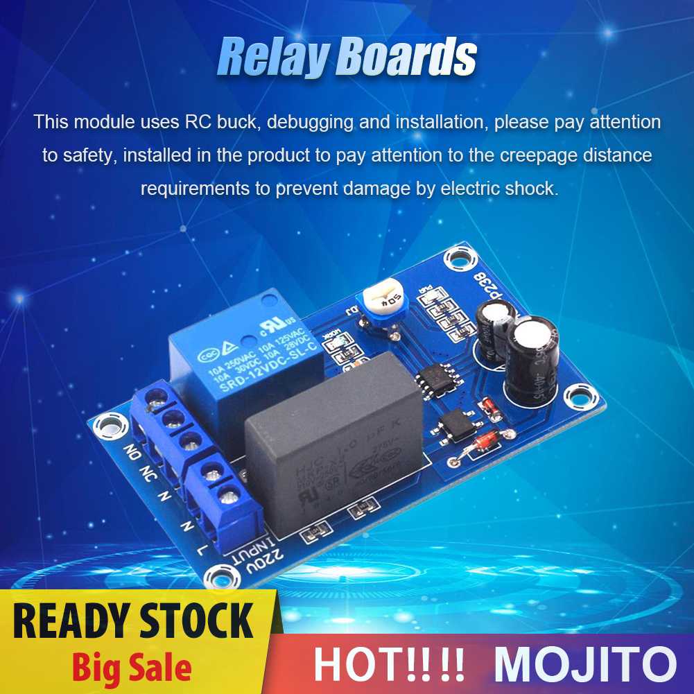 Modul Relay 220V Input Output Switch Relay Module Untuk Lampu Tangga Koridor