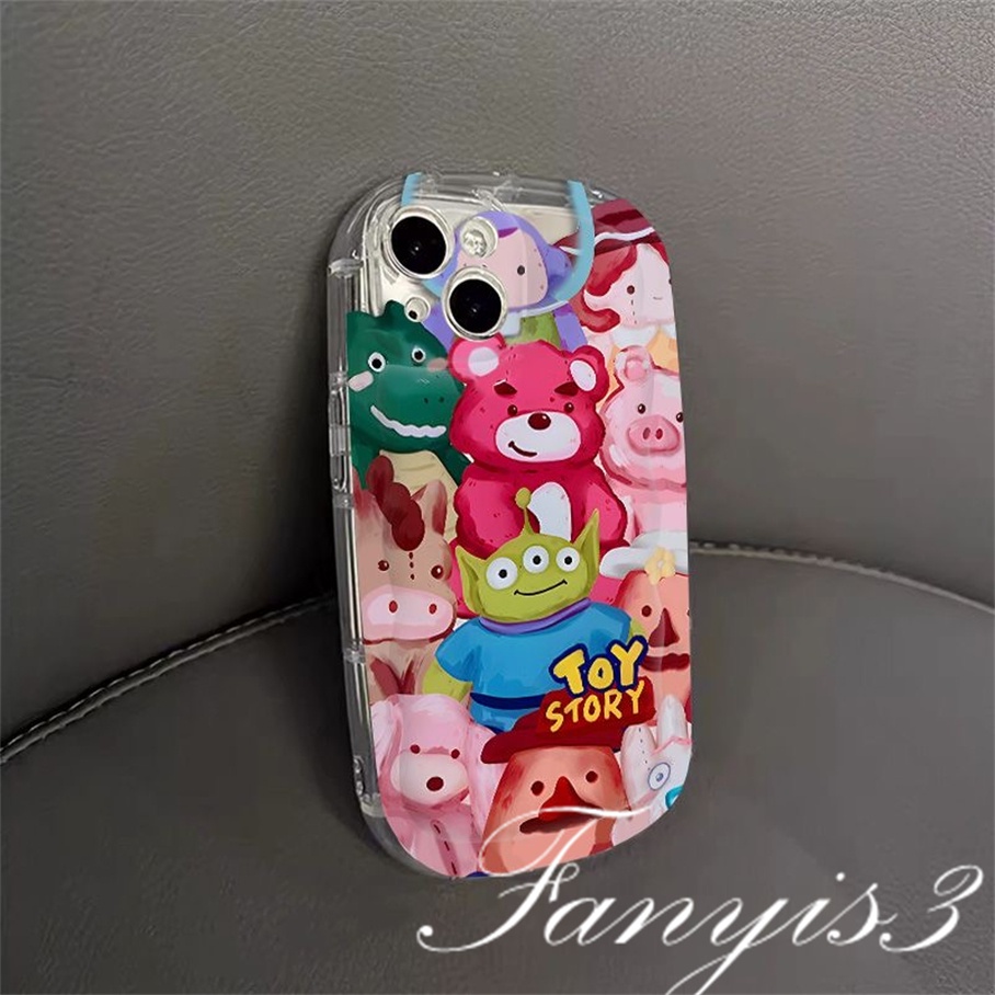 Compatible For IPhone 14 13 12 11 Pro Max X XR Xs Max 8 7 Plus SE 2020 Kompatibel Untuk Kartun Toy Story Sabun Telepon Case Bening TPU Soft Cover