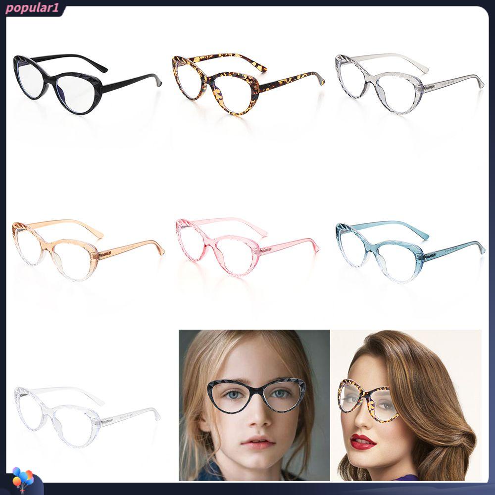 Kacamata Komputer Populer Fashion Ultra Ringan Resin Wanita Pria Eyeglasses