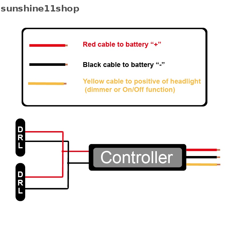 Sho 1Pc DRL Controller Auto Mobil LED Siang Hari Berjalan Lampu Relay Harness Dimmer N