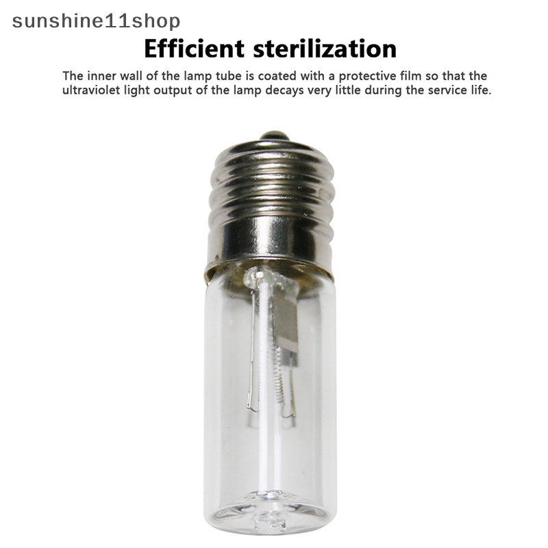 Sho 1Pc E17 Lampu Sekrup Ultraviolet Desinfeksi Tabung Germicidal Untuk Lampu Dalam Negeri N