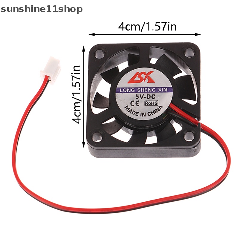 Sho 1PC 40105v 12V 24V 4CM CPU Grafis Cooler Notebook Komputer Laptop Mute Kipas N