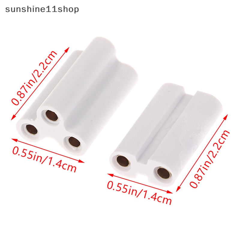 Sho 10Pcs Unit Sambungan Konektor Neon Led Untuk Lampu Tabung T5 T8 2pin 3pin N