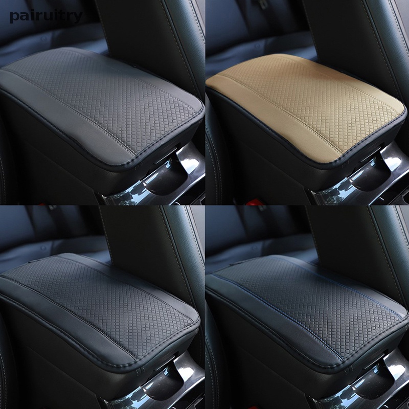 Prt Universal Armrest Box Pad Fiber Kulit Timbul Sandaran Tangan Box Cover PRT