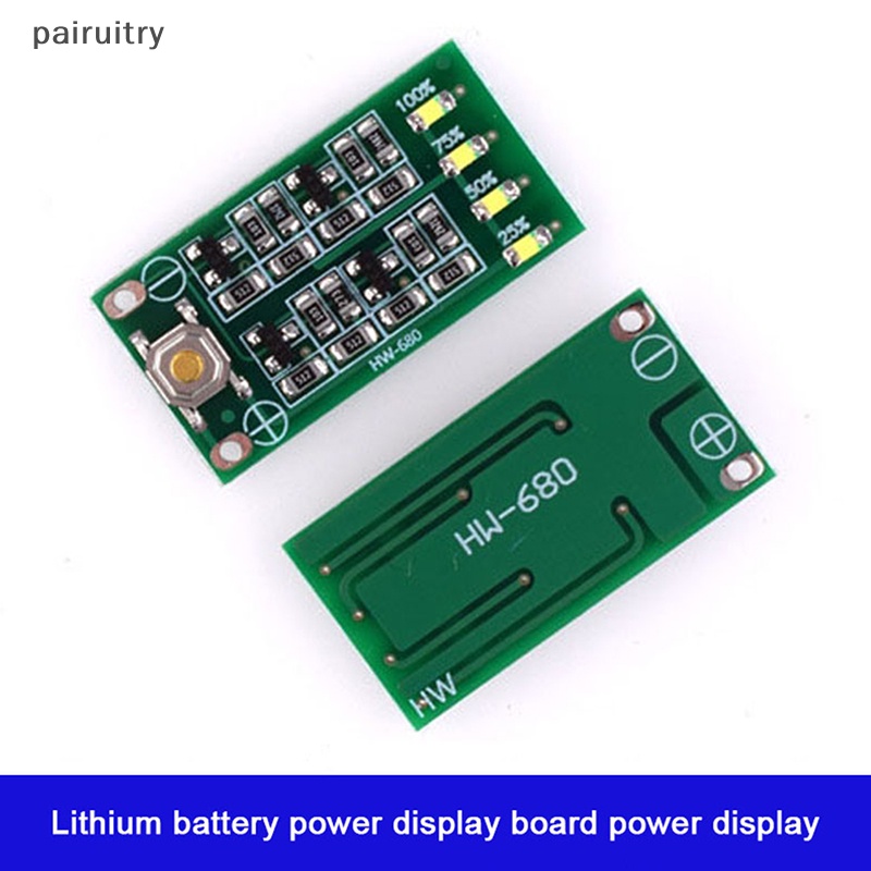 Prt 3S 11.1V 12V 12.6V Papan Display Tingkat Daya Lithium Modul Indikator Kapasitas Li-ion PRT