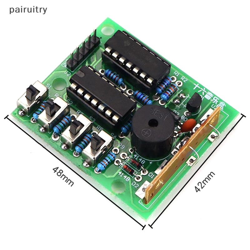 Prt 16papan Musik Suara Modul Elektronik DIY Kit Parts Komponen Solder Latihan Kit Untuk Arduino PRT