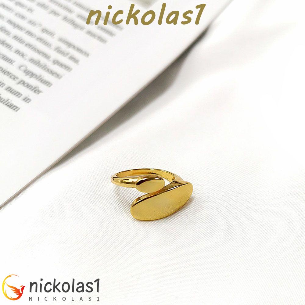 Nickolas1 Cincin Jari Desain Minimalis Elegan Cincin Jempol Cincin Buku Jari Tidak Teratur Aksesoris Fashion