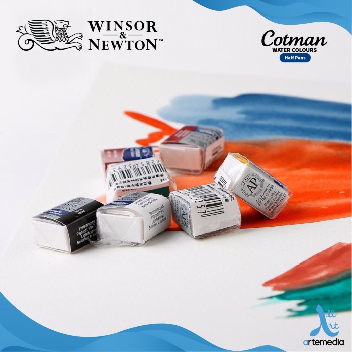 

Winsor Newton Cotman Half Pan Watercolour Cat Air Refill PART 02 - EMERALD