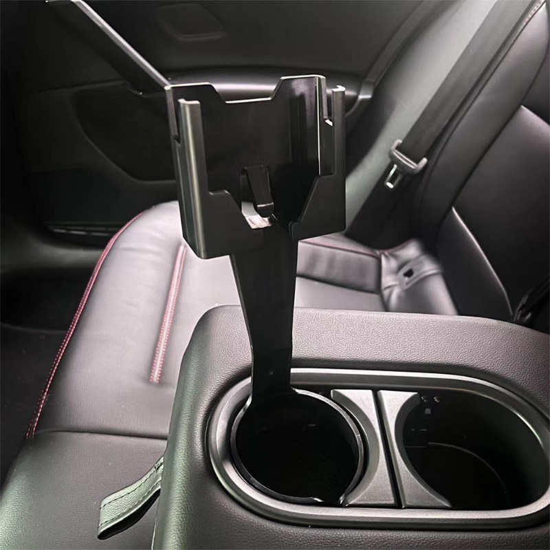 Tempat Gelas Plastik Tempel Mobil Multifungsi 2in1 Kreatif/ Portable Hemat Ruang Stand Handphone Otomotif/Rak Penyimpanan Minuman Internal Kendaraan