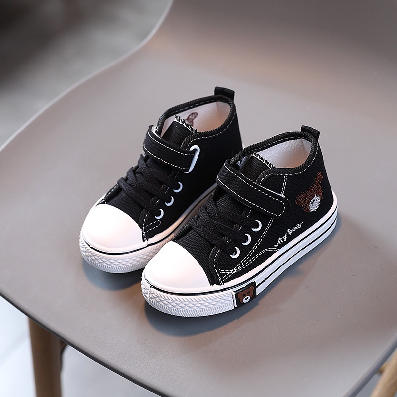 Sepatu Sekolah Anak 0309710 Sepatu Sekolah Import Canvas Bear Shoes
