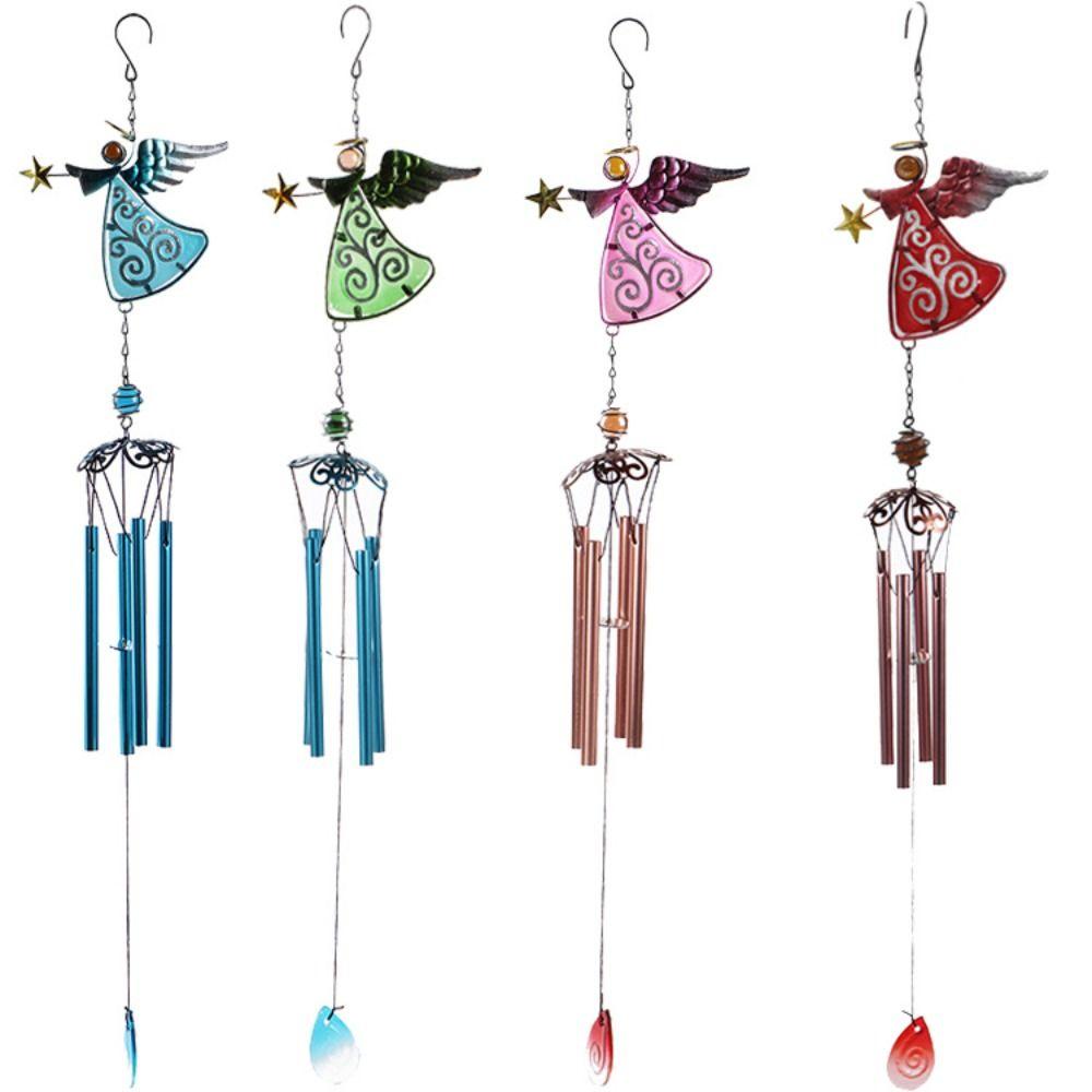 【 ELEGANT 】 Angel Wind-Bell Dicat Handmade Dekorasi Rumah Untuk Indoor Ulang Tahun Kualitas Tinggi Tabung Bell Liontin