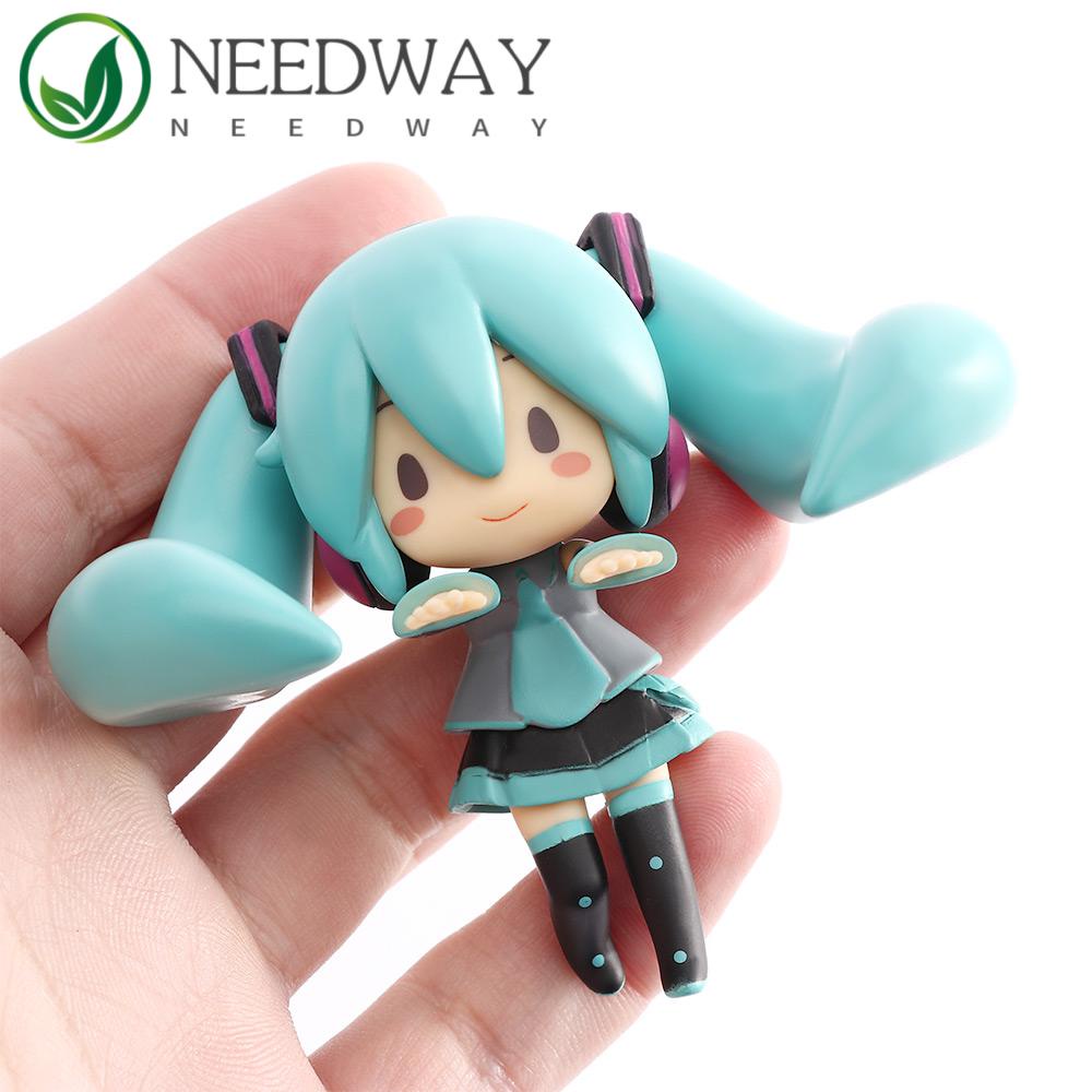 Needway  Hatsune Miku Hadiah Mainan Lucu Patung Miku Dekorasi Desktop Hiasan Rumah Gambar Anime
