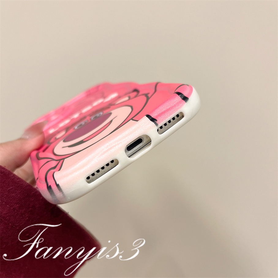 Redmi 12C A1 10C 10 10A 9 9A 9C 9T Note 12 12s 11s 10s 11 10 9s 9 Pro Xiaomi Poco X3 X3NFC X3Pro 12 11 Lite Xiaoxin Strawberry Bear Wavy Curved Edge Phone Case TPU Soft Cover