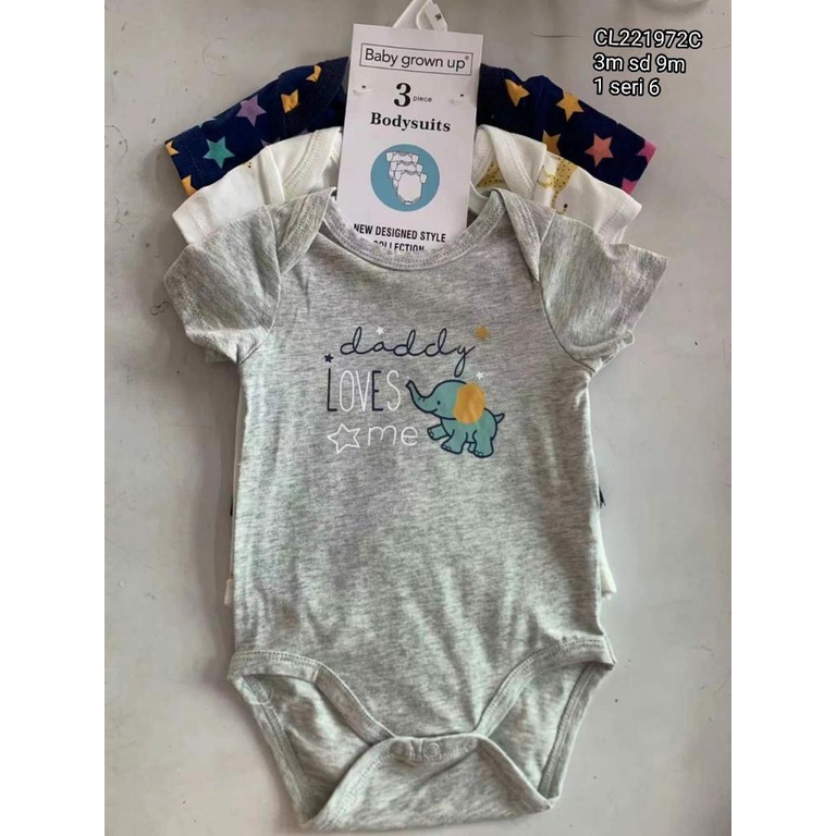 CL 3IN1 ROMPER / JUMPER PENDEK BAYI