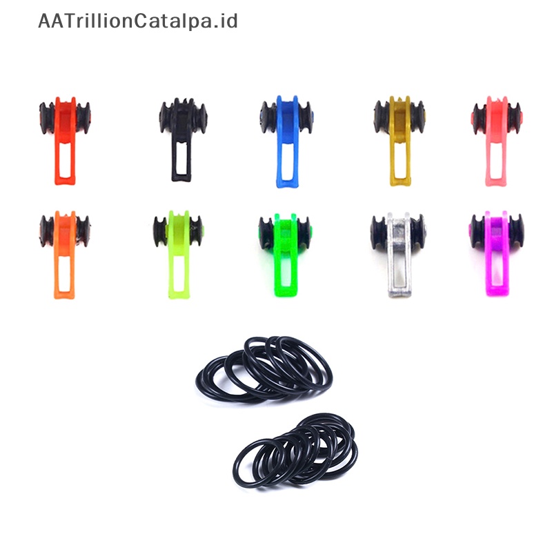 Aatrillioncatalpa 10pcs/Lot Plastik Kail Pancing Safety Holder Holder Lure Attachment Hooks Safe ID