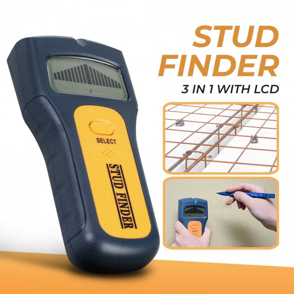 Alat Pendeteksi Logam Kayu Pada Dinding Detector Stud Finder With LCD