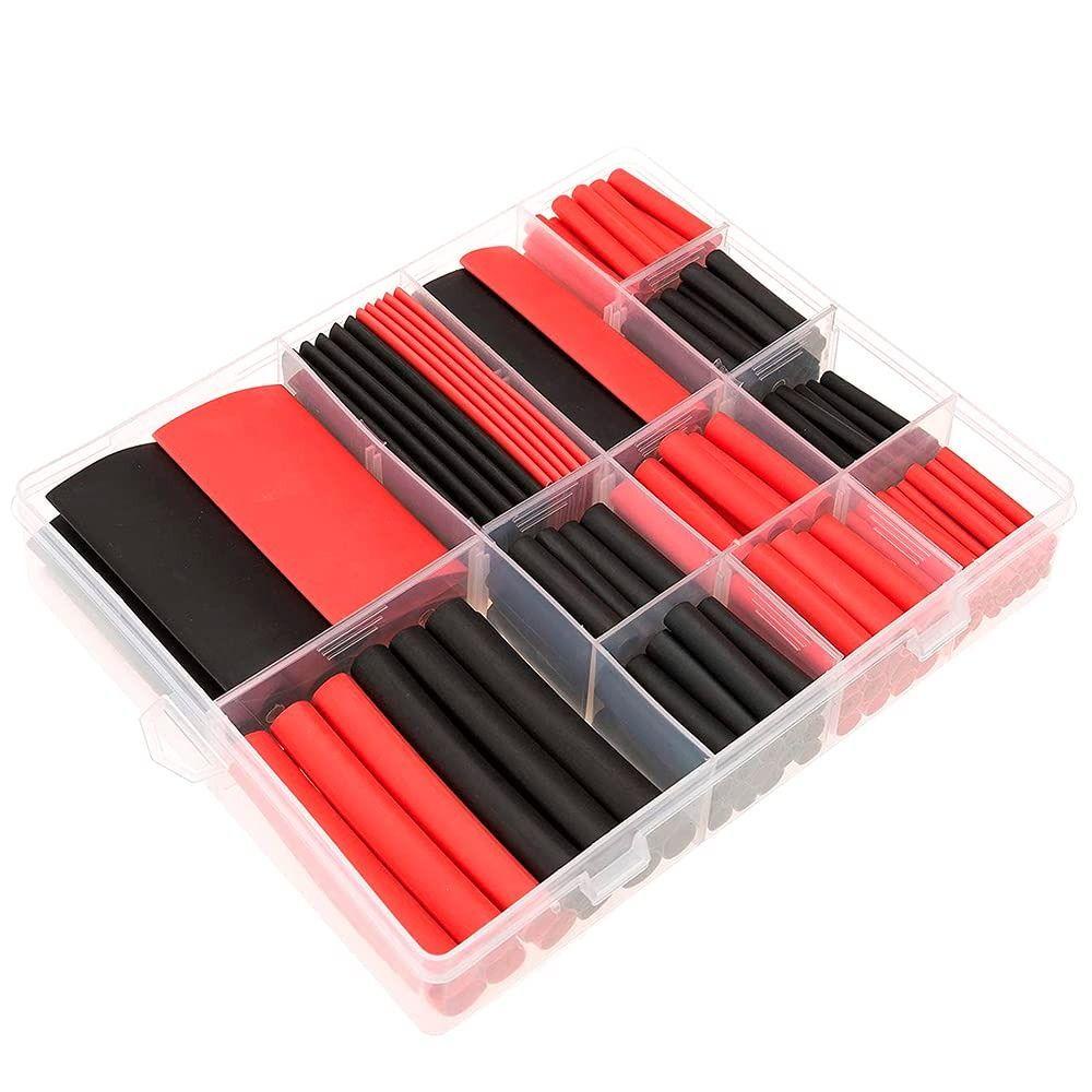 TOP 200pcs Heat Shrink Tubing 7ukuran IP68 Isolasi Kawat Anti Air Shrinkage Tube Rasio 3:1